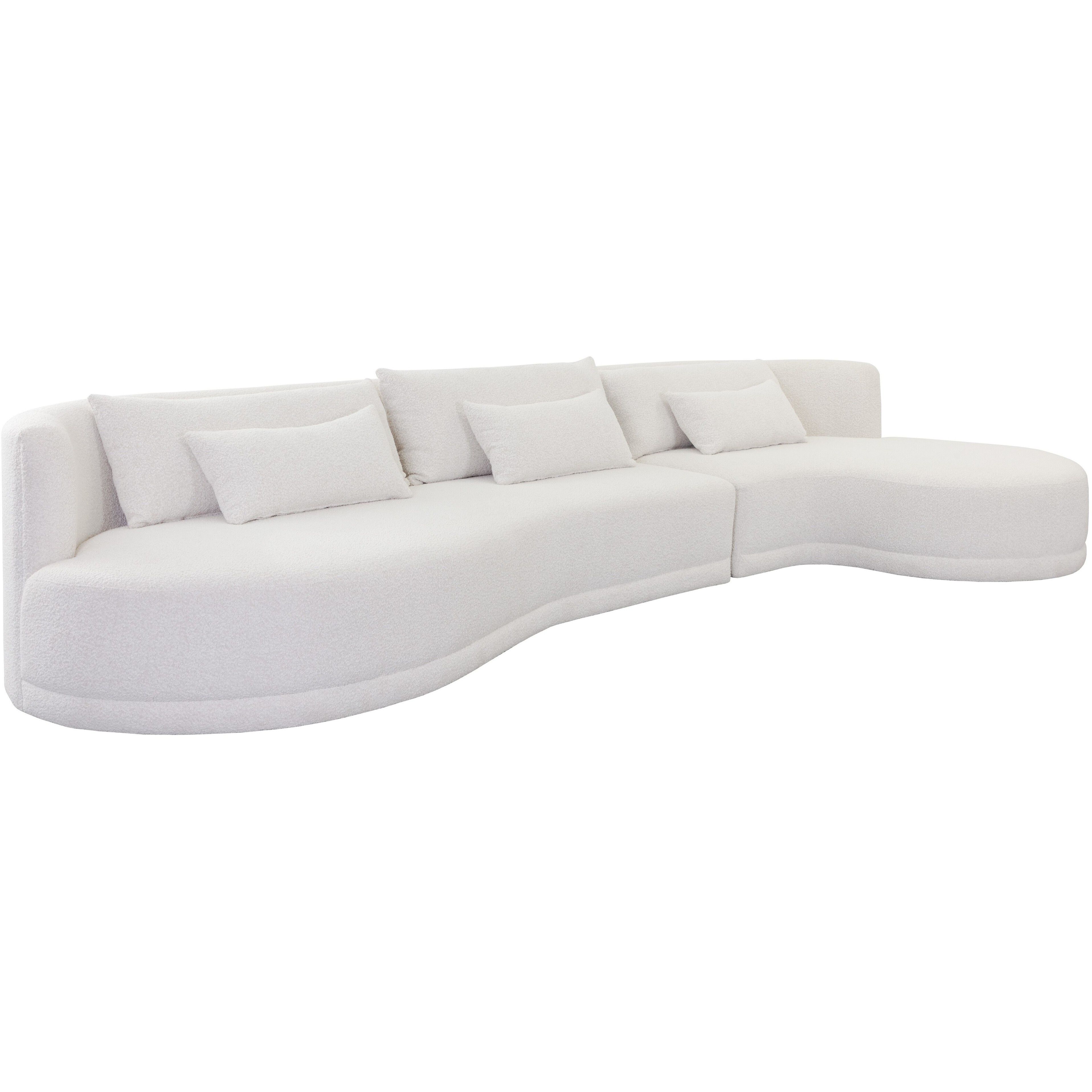 Laken Copenhagen White Sofa Chaise, RAF